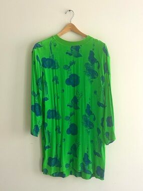 WEEKDAY tunic dress with vegetable print XS